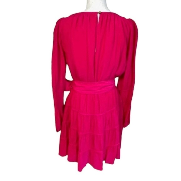 NEW Marie Oliver Suni Hot Pink Tiered Dress Size Small - Picture 7 of 10